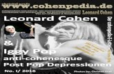 Leonard Cohenblog.leonardcohen.de/wp-content/uploads/2016/06/cohenpedia-e-lett… · Im SPIEGEL wurde Leonard Cohen gefragt, ob die Anekdote stimme, dass er und Iggy Pop mal auf die
