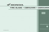 FIRE BLADE • CBR929RR • CBR954RR€¦ · Moto Honda da Amazônia Ltda. – 2002 CBR900RR Y CBR900RR 1 CBR900RR 2 CBR900RE 1 Publicado pela Moto Honda da Amazônia Ltda. A0700-0901