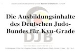 Die Prüfungsordnung des Deutschen Judo-€¦ · Obwohl überall auf der Welt Kodokan Judo betrieben wird, erfahren lediglich die 40 Würfe der Go-kyo (von 1920) eine weltweit einheitliche