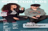 Cool Kids - Mode Bullinger€¦ · City Vibes Shirt reine Baumwolle, auch in Black statt 12,99 * 799 Jeans Baumwolle mit Elasthan statt 25,99 * 1799 Sweatjacke Baumwollmischung statt