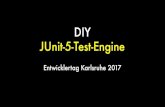 DIY JUnit-5-Test-Engine · JUnit-5-Plattform Ziel •Wunsch: JUnit 4 und 5 nebeneinander, um Adaption und Migration zu erleichtern •Ergebnis: Leichte IDE- und Tool-Integration für