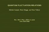QUANTUM FLUCTUATION RELATIONS · QUANTUM FLUCTUATION RELATIONS Michele Campisi, Peter H anggi, and Peter Talkner Rev. Mod. Phys. (2011) in press arXiv:1012.2268
