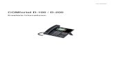 COMfortel D-100 / D-200€¦ · Inhaltsverzeichnis COMfortel D-100 / D-200 - Firmware V1.4 - Erweiterte Informationen V03 05/2020 - 5 - Headsetgespräch..... 136