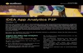 IDEA App Analytics P2P - Audicon · 1 Neuerungen IDEA App Analytics P2P 1.0 IDEA App Analytics P2P Versoni 10. Die neue App Analytics P2P wird in SmartAnalyzer, dem in IDEA integrierten