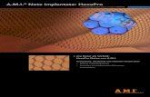 A.M.I. Netz Implantate: HexaPro€¦ · Produktgruppe Laparoskopie | Ausgabe 03/2012 > Die Natur als Vorbild: HexaPro Netze von A.M.I. Isoelastische, ultraleichte und natürliche