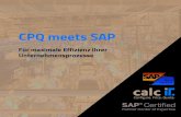 CPQ meets SAP - SAP S/4HANA für den Mittelstand€¦ · SAP-System, wird die Bereitstellung von Informationen aus SAP für den Vertrieb gewährleistet. So stellen Sie sicher, dass