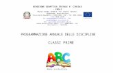 Microsoft Word - classe 1 programmazione · Web viewDIREZIONE DIDATTICA STATALE 1 CIRCOLO – EBOLI Plessi: Borgo, Giudice, P.D. Lauria, Casarsa, Longobardi, Pezza Paciana Piazza