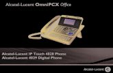 Alcatel-Lucent OmniPCX Office - ZONT€¦ · Alcatel-Lucent OmniPCX Office Alcatel-Lucent IP Touch 4028 Phone Alcatel-Lucent 4029 Digital Phone. Návod k obsluze 3 Úvod Volbou telefonního
