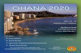 New ohana 2020 Flyer · 2019. 9. 3. · OHANA 2020 HONOLULU, HAWAII Hosted by THE AMERICAN JUJITSU INSTITUTE S Clinics S Demonstrations S Awards Banquet S Jujitsu Kata, Grappling,