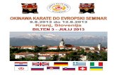 New Okinawa Karate Do Evropski Seminar 2013 Bilten 3 · 2014. 11. 23. · OKINAWA KARATE DO UECHI-RYU/SHOHEI-RYU EUROPE SEMINAR 2013 3 Hirokuni Yamashiro, Kyoshi, 8. dan Hirokuni