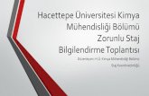 Hacettepe Üniversitesi Kimya Mühendisliği Bölümüyunus.hacettepe.edu.tr/~elvan.konuk/kmu400... · Kimya Mühendisliği öğrencilerininzorunlu staj süreleri30 işgünüdür.
