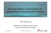 New Compensation techniques for integrated analog device issues · 2010. 4. 2. · 2007.09.20 SSDM A. Matsuzawa 5 Matsuzawa & Okada Lab. Matsuzawa & Okada Lab. V T mismatch V T mismatch