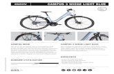 15 CAMPUS Serie Factsheets - AMW-bike Campus 3 Wiege...SCHEINWERFER TRELOCK LS-383 LED, 50 LUX, STANDLIGHT AUTOMATIC RÜCKLICHT INTEGRATED IN CARRIER, STANDLIGHT AUTOMATIC GEWICHT