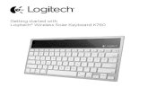 Getting started with Logitech® Wireless Solar Keyboard K760...Logitech Wireless Solar Keyboard K760 English 7 Switching among paired Apple devices 1. To select an Apple device to