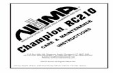 Champion INSTRINSTR UCTIONSUCTIONS - Numa Hammers · 2018. 4. 5. · a bearing surface between the lower bit shank and the chuck. 19. DRIVE PLATES The plastic drive plates provide