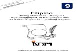 Filipino · Filipino – Ikasyam na Baitang Alternative Delivery Mode Unang Kwarter, Linggo 1 – Modyul 1: Mga Pangyayari at Kaugnayan Nito sa Lipunang Asyano Unang Edisyon, 2020
