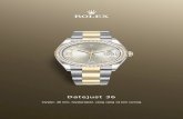 Datejust 36 - Rolex · Đồng hồ Oyster Perpetual Datejust 36 bằng Rolesor vàng đi kèm mặt số màu bạc, nạm kim cương và dây đeo Oyster. Mặt số đi kèm Ký