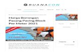 RAB Borongan Paving Block Tahun 2021