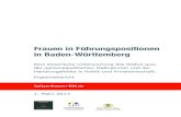 Frauen in Führungspositionen in Baden-Württemberg€¦ · Hersteller von Automobilen und Automobilteilen mit 5,2% (21 Teilnehmer). Nachfolgende Tabelle zeigt die Verteilung der