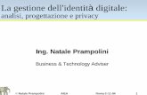 La gestione dellidentità digitale...©Natale Prampolini AIEA Roma 3 -11-04 2 La gestione dell’identità digitale: conclusioni-E’ un grosso lavoro, faticoso e difficilmente evitabile-Serve