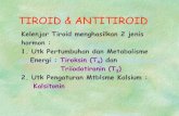 TIROID & ANTITIROIDSecure Site pspk.fkunissula.ac.id/sites/default/files/2017... · 2019. 3. 22. · OBAT2 TIROID Obat2 tiroid mempunyai mknsme kerja spt hormon2 tiroid : T 4 aktivasi