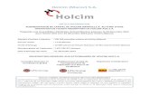 Holcim (Maroc) S.A....pour Holcim AOZ et le 23 décembre 2013 pour Holcim (Maroc) Nomre d’a tions à émettre : 736 260 nouvelles actions de Holcim (Maroc) Prix par action : 1 719