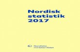 Nordisk statistik 2017 - DiVA portal1146907/...2 Nordisk statistik 2017 Red: Klaus Munch Haagensen, Danmarks Statistik, Ulla Agerskov, Nordiska ministerådet Databas: Troels A. Vestergaard,