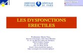 LES DYSFONCTIONS ERECTILES - CHU Henri Mondor erectiles/1 CO… · – Cette définition prend en compte la dimension de souffrance du patient. Impuissance : connotation péjorative+++++