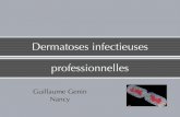 Dermatoses infectieuses professionnellesmedtrav54.free.fr/Dijon_mars05/Nancy/Dermatoses_inf_topo.pdf · Cas clinique "Docteur, je mets une crème sur cette tache rouge de la main,