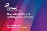 Kis-cellás hálózatok szabályozási kérdései · Kis-cellás hálózatok szabályozási kérdései Balatonalmádi, 2018. november 9. HTE Infokom2018