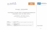 Projet RADARR Compte-rendu des expérimentations menées sur ...sari.ifsttar.fr/livrables/radarr/RADARR_3.5.2.pdf · Ce virage à droite présente des caractéristiques géométriques