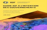 GUIDE IGF À L’INTENTION DES GOUVERNEMENTS · 2020. 10. 16. · Guide IGF à l’intention des gouvernements : Améliorer les cadres juridiques relatifs à l’évaluation et à