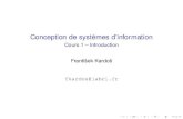 Conception de systèmes d’informationmagoni/csi/CSI_cours1.pdfIngénierie des systèmes d’information : Merise Pascal André et Alain Vailly : Conception des systèmes d’information.