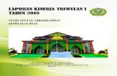 LAPORAN KINERJA TRIWULAN I TAHUN 2018 · 2020. 6. 29. · Sultan Abdurrahman Kepri untuk mewujudkan good governance dalam penyelenggaraan pendidikan tinggi. Akhirnya melalui Laporan