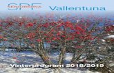 Vallentuna Österåkerspfvallentuna.se/wp-content/uploads/2018/10/Vinterprogram-2018.pdf · Lilian Lundström och Märit Sjögren. Tryckeri: Affärs & Tidskriftstryck AB, Vallentuna