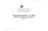 Evaluatie CJG Steenbergen...2012/11/10  · 2 EVALUATIE WERKWIJZE CJG STEENBERGEN Sinds 2011 is in elke Nederlandse gemeente een Centrum voor Jeugd en Gezin (CJG) actief. Bij het CJG