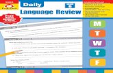 BEST BOOK Daily Language Review Grade 6