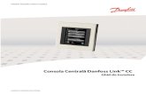 Consola Centrală Danfoss Link™ CC...Consola central Danfoss Link CC este echipată cu cu un ecran color tactil. Prin intermediul ei puteţi controla întreaga instalaţie. Danfoss