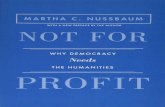 Not for Profit: Why Democracy Needs the Humanities - Updated Edition (The Public Square, 21)