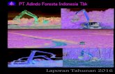PT Adindo Foresta Indonesia Tbk · berdasarkan Akta nomor 19 yang dibuat dihadapan Notaris DR Haji Erwal Gewang, S.H dan telah mendapatkan pengesahan dari Menteri Kehakiman Republik
