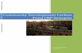 Community Development Carbon Fund CBP Synopsis - World …...waste management for the city, as well as toward the community benefits plan. Community Benefits Plan: A community benefits