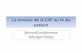La mesure de la CRF au lit du paent · Limitaons de ce‘e méthode de mesure • FiO 2 entre 0.4 et 0.65 pour des résultats op1maux • Tachypnée ou paern respiratoire irrégulier: