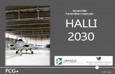Jämsän Hallin Toiminnallinen masterplan HALLI 2030 · Hallista tuli Suomen ainoa paikka, jossa val-mistettiin lentokoneita. ... historia ulottuu vuoteen 1939. ... Patria, NxtVn-datapuisto,