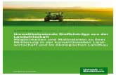 Umweltbelastende Stoffeinträge aus der Landwirtschaft · Deutschland, gleichauf mit den prozessbedingten Emissionen der Industrieprozesse ... Indikator der Nationalen Biodiversitätsstrategie:
