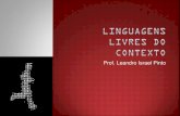 Prof. Leandro Israel Pintoleandroip.com/.../Aula-10-Linguagens-Livres-do-Contexto.pdf · 2015. 9. 29. · Classe das Linguagens Livres do Contexto ou Tipo 2; Contem a Classe das Linguagens