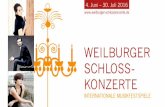4. Juni – 30. Juli 2016 - Weilburger Schlosskonzerte · 2015. 11. 19. · V. • Postfach 1329 • 35773 Weilburg Straße: Telefon: geworben von Mitglied: Ich erkenne die Satzung