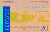 Bach Cantatas, Vol. 20 - M. Suzuki & Bach Collegium Japan ...BIS-CD127… · Viola: Yoshiko Morita; Amiko Watabe Continuo Violoncello: Hidemi Suzuki Contrabasso: Shigeru Sakurai Fagotto: