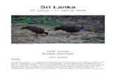 Sri Lanka - DOF Traveldoftravel.dk/sites/default/files/Sri Lanka rapport 2018-2...Sri Lanka 27. januar – 11. februar 2018 Sri Lanka Spurfowl. Foto:Per DOF Travel Birdlife Denmark