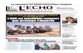L’ANP, un infaillible rempart qui protège l’Algérie - Informer et ...lechodalgerie-dz.com/wp-content/uploads/2017/05/n1500-du...2017/05/31  · CNR Valorisation de 2,5% des pensions