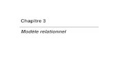 Chapitre 03 - Modèle relationnel 03...GPA775 Chapitre 3 - Modèle relationnel 12 Définition du modèle relationnel Contraintes de clés ØChaque tuple dans une relation doit être